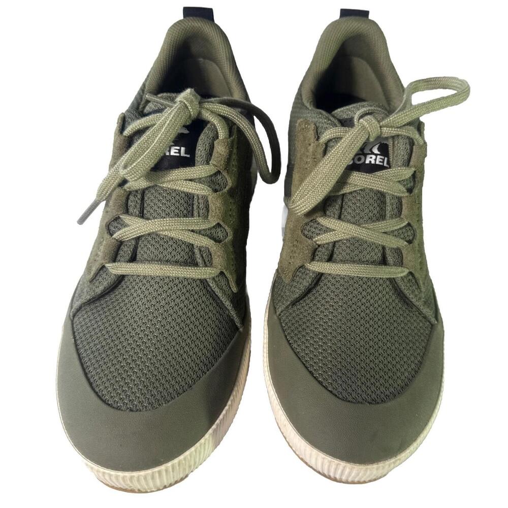 Sorel Women's Out N About III Low Sneakers Shoes Green Size 7 Lace Up Logo